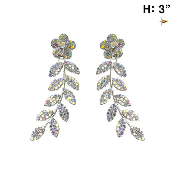 Silver Earrings AB Stones ( 12082 SAB )