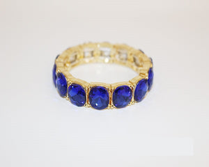 GOLD SAPPHIRE STRETCH BRACELET ( 1158 GSA )