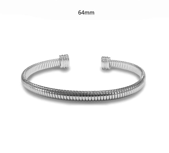 SILVER TEXTURED CUFF BANGLE ( 1425 RH )