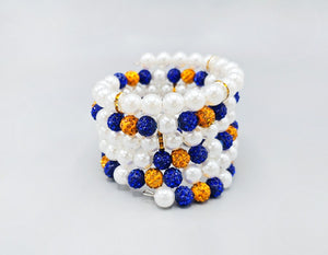 SHAMBALLA BALL ADJUSTABLE BRACELET ( 6052 YEL )