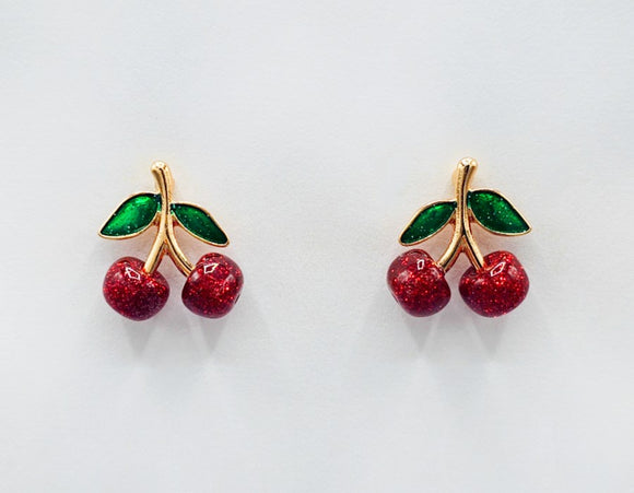 CHERRY EARRINGS ( 2718 )