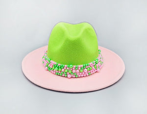 PEARL BAND FEDORA HAT ( 1503 PK )