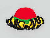 MULTICOLOR RUFFLE HAT RED TOP ( 1526 RD )