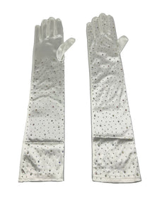 IVORY COLOR GLOVE AB STONES ( 0212 IV )