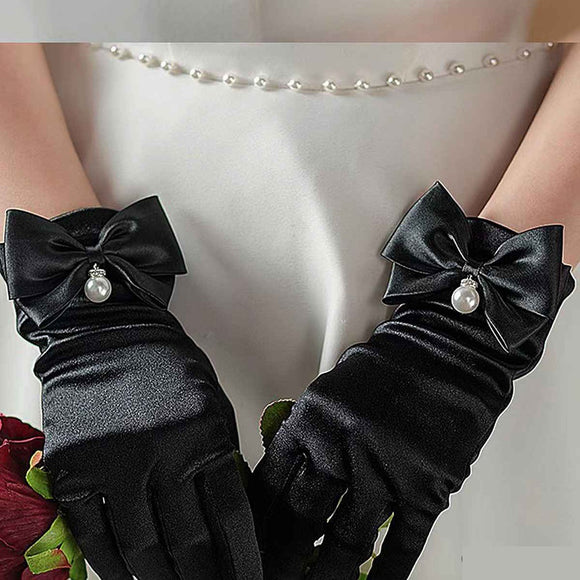 FASHION WEDDING GLOVE ( 1295 BK )