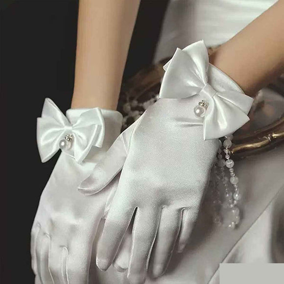 FASHION WEDDING GLOVE ( 1295 WH )
