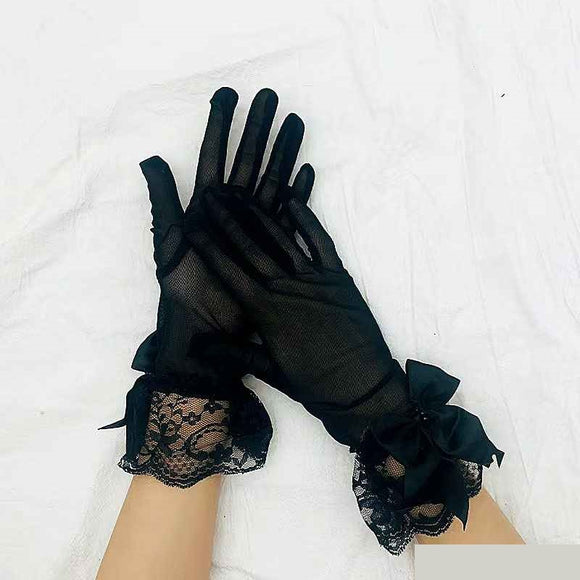 FASHION WEDDING GLOVE ( 1297 BK )
