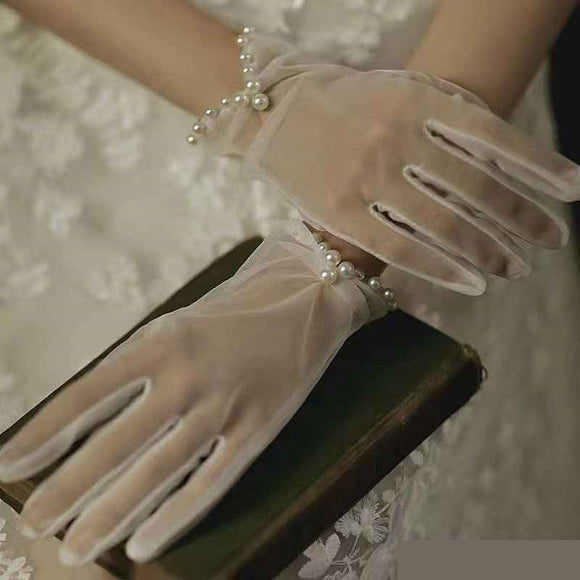 FASHION WEDDING GLOVE ( 1300 WH )