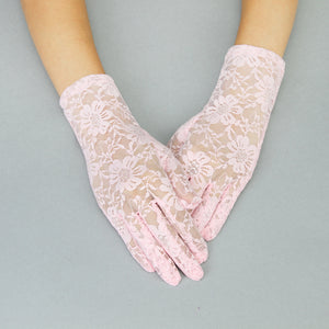 8.5" Pink Lace Floral Gloves ( 960 PK )