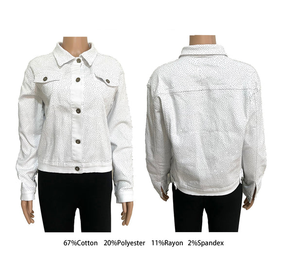 YOURS PETITE Plus Size White Denim Jacket | Yours Clothing