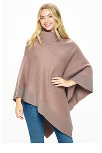 KHAKI COLOR PONCHO CLEAR STONES ( 0171 KAC )