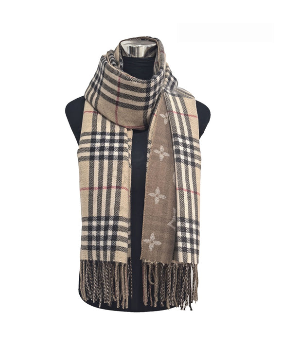 BEIGE WINTER SCARF ( 0371 BG )