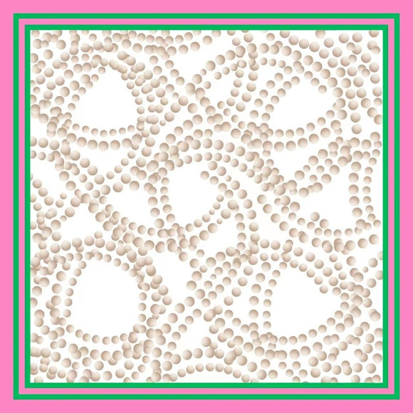PINK GREEN SCARF ( 1520 )