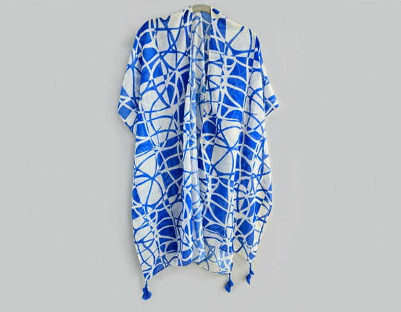 BLUE WHITE KIMONO ( 1523 BLWHT )