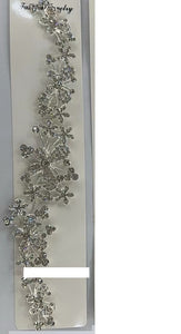 SILVER BUTTERFLY HEAD PIECE HAIR COMB ( 2350 1CL )