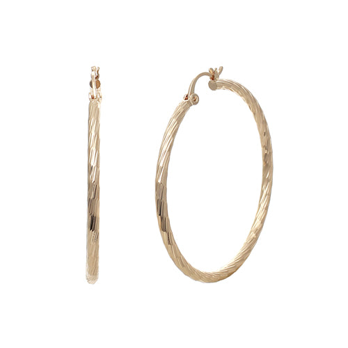 GOLD HOOP EARRINGS ( 0043 45G )