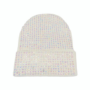 RHINESTONE BEANIE CAP ( 0135 WHAB )