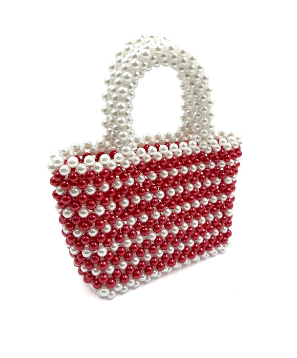 RED WHITE PEARL BAG ( 0094 WHRD )