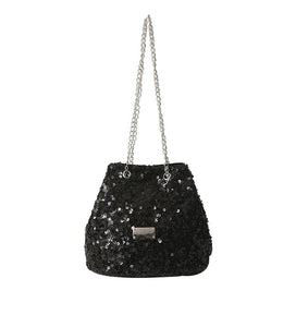 BLACK SEQUIN PURSE ( 0149 BK )