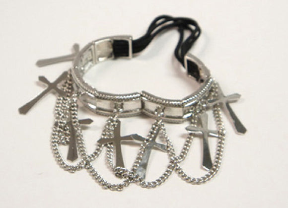 SILVER CROSS ARM BRACELET ( 1170 RD )