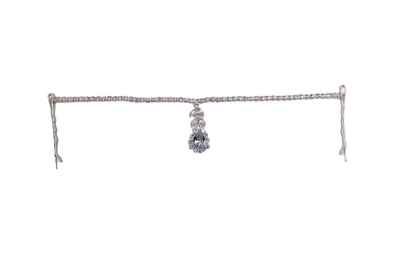 HAIR CHAIN SILVER STONES ( 0241 1C )