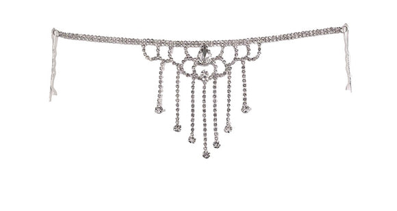 HAIR CHAIN SILVER STONES ( 0242 1C )