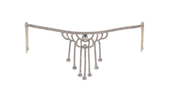HAIR CHAIN SILVER STONES ( 0242 2C )