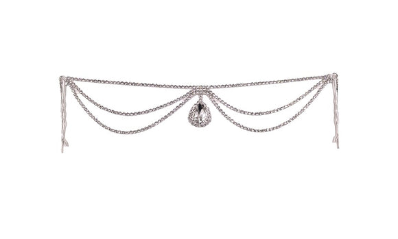 HAIR CHAIN SILVER STONES ( 0249 1C )