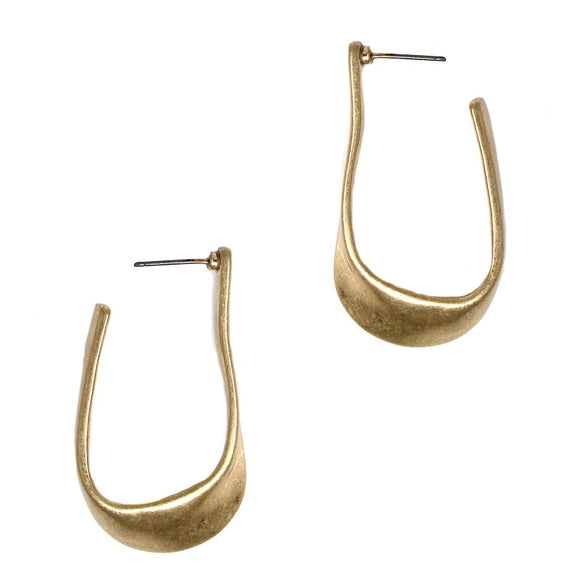 Worn Gold Earrings ( 3303 WG )