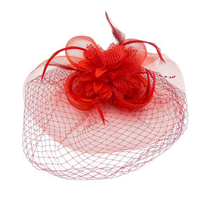 Red Fascinator ( 0557 RD )