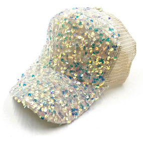 IVORY HAT AB SEQUINS ( 0581 IVAB )
