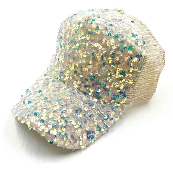 IVORY HAT AB SEQUINS ( 0581 IVAB )