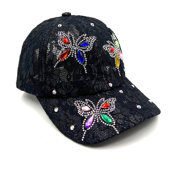 Black Hat Multi Color Butterfly ( 0588 MT )