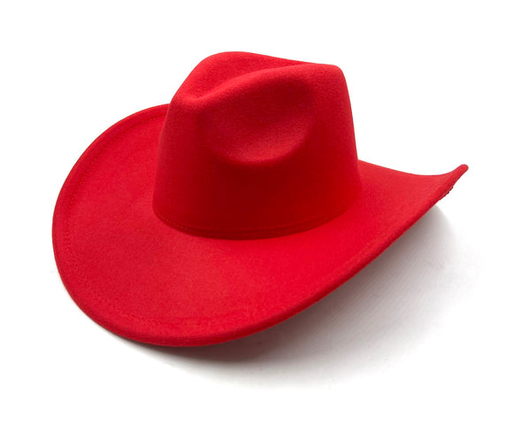 RED COWBOY HAT ( 0695 RD )