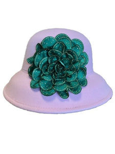 BUCKET HAT FLOWER PINK GREEN ( 0777 PKGRGR )