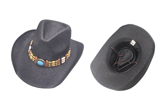 BLACK COWBOY HAT ( 0937 BK )