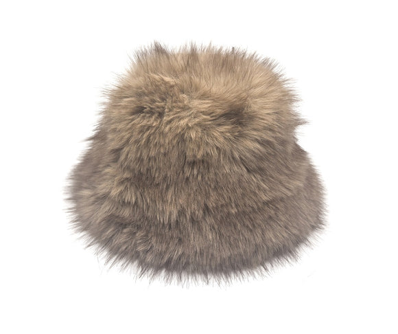 BROWN FAUX FUR HAT ( 0984 BR )
