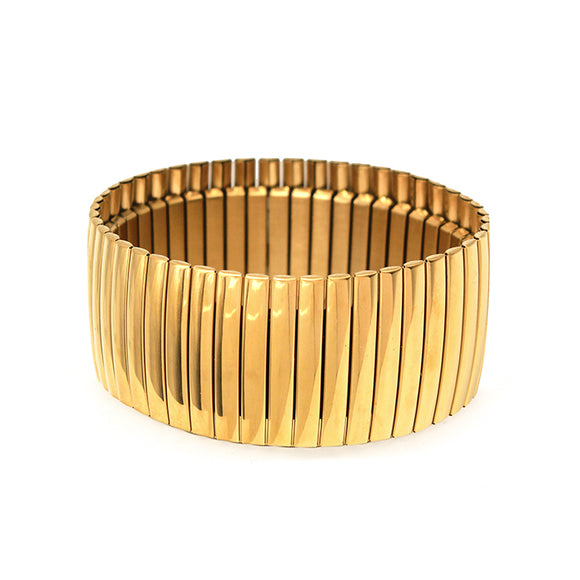 GOLD STAINLESS STEEL BRACELET ( 1218 GD )