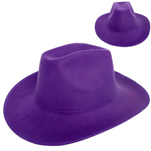 PURPLE FELT COWBOY HAT ( 2904 PU )