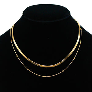 GOLD STAINLESS STEEL NECKLACE ( 1206 GD )