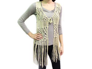 NATURAL COLOR KNIT VEST ( 0007 N )