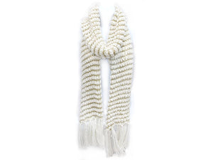 GOLD WHITE SCARF ( 0076 GW )