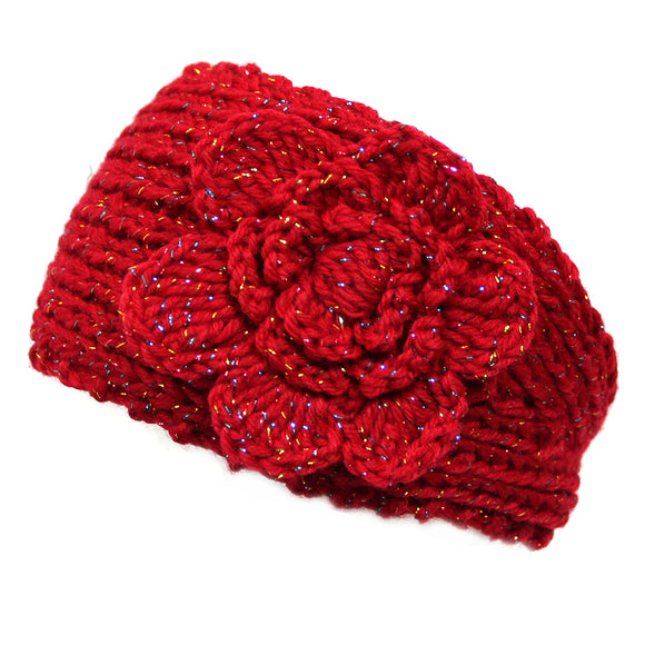 RED KNIT HEADBAND ( 0131 R )