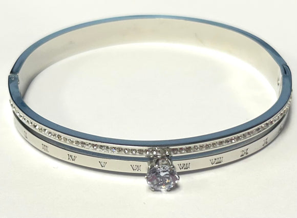 SILVER BANGLE STAINLESS STEEL ( 060 1 )