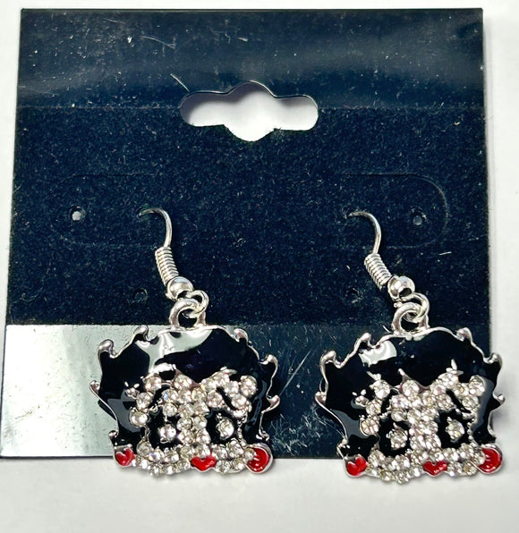 SILVER DANGLING CARTOON EARRINGS ( 175 )