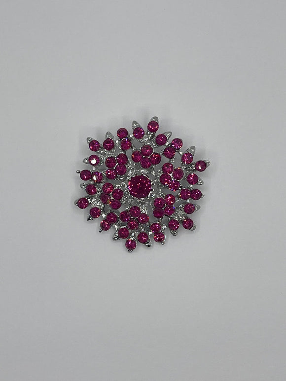 SNOWFLAKE BROOCH STONES ( 0617 FU )