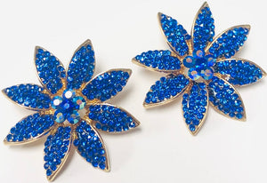 Gold EARRINGS Sapphire STONES ( 2470 SAP )