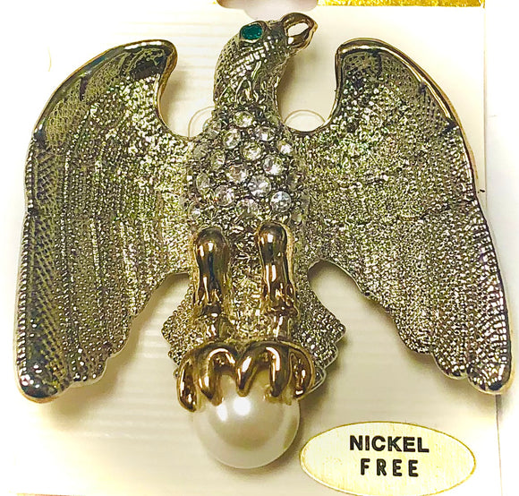 Silver Gold Eagle Cream Pearl ( 6228 GD )