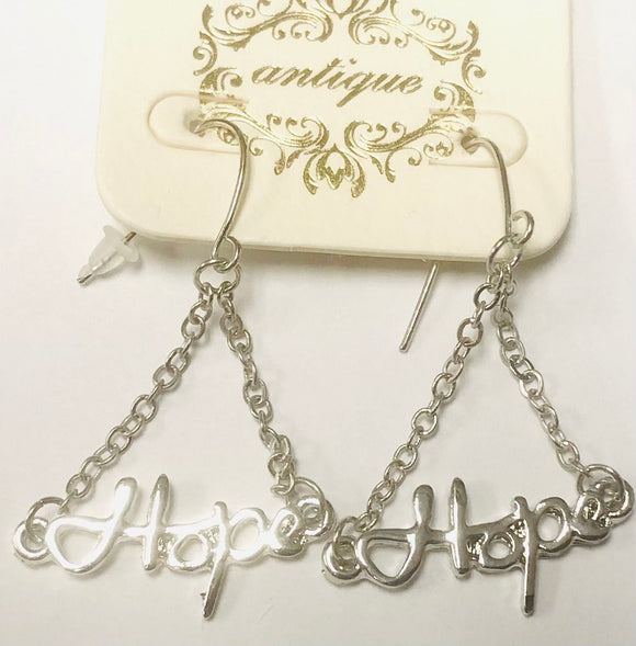 Silver Hope Earrings ( 1011 S )