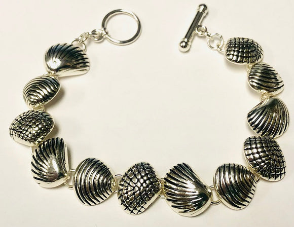Silver Seashell Bracelet ( 0645 )